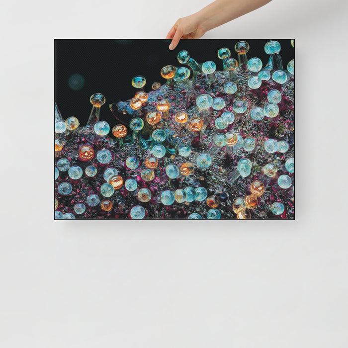 The Trichome Pumpkin Patch Canvas Print