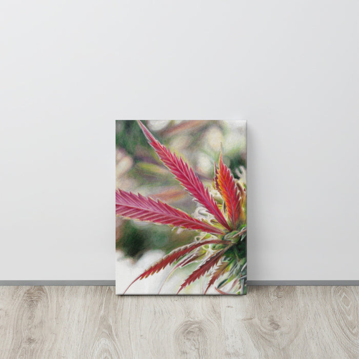 Papaya Flower Canvas