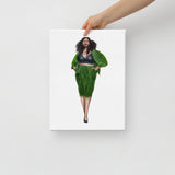 Canna Skirt Suit Canvas Print