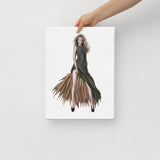 Canna Maxi Slit-Dress Canvas Print