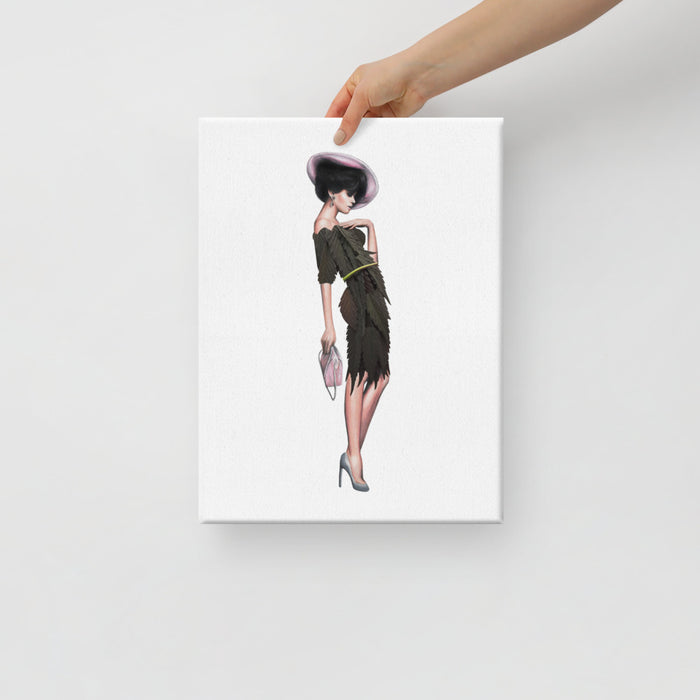 Canna Posh Canvas Print