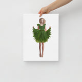 Canna Midi Pouf Canvas Print