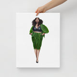 Canna Skirt Suit Canvas Print