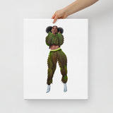 Canna Track Suit Canvas Print