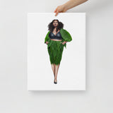 Canna Skirt Suit Canvas Print