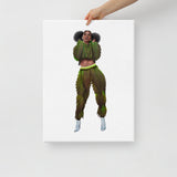 Canna Track Suit Canvas Print