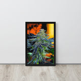 Hash Master Framed Flower Print