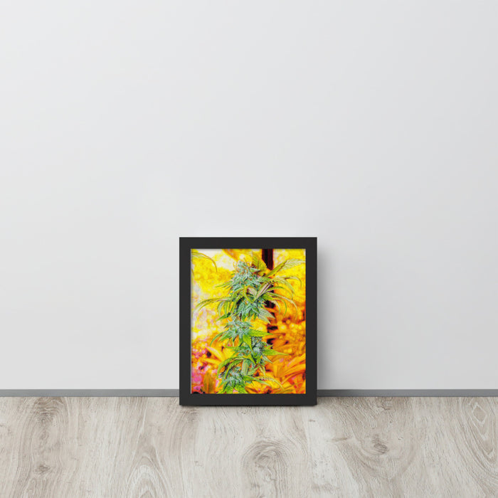 Lemon Skunk Framed Flower Print